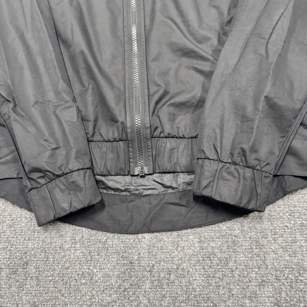 Nike Jacket Women's Medium Full Zip‎ Stained Windbreaker Activewear Black - Picture 9 of 14